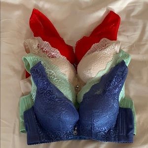 Lace Push-Up Bralette in Periwinkle